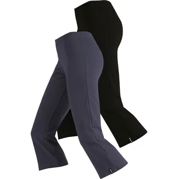Dámské legíny 7/8 legíny LITEX bavlněné s rozšířenými nohavicemi Černá XL