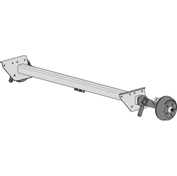 Přívěs k motorovému vozidlu Náprava AL-KO CB 1355 (1350kg), a=1550 mm, c=2050 mm (náhrada BPW pro Adria)