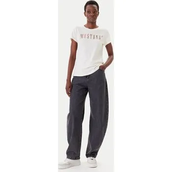 Pánské tričko Mustang T-Shirt Loa 1016146 Écru Slim Fit XL