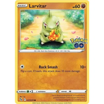 Karetní hra Larvitar 037/078 - Pokémon GO Typ karty: Reverse Holo