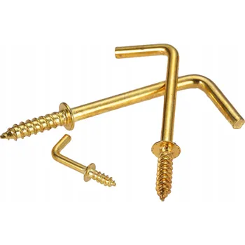 Vrták 8x HÁK HÁČEK ROVNÝ ŠROUBOVACÍ 48mm x 14mm sada 8ks