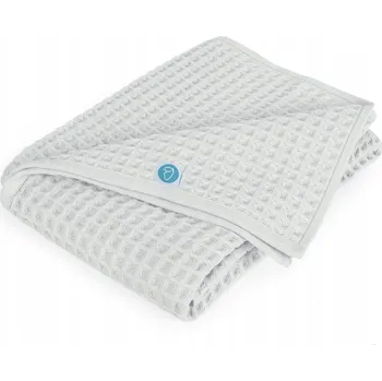 Dětská deka Ceba Baby dětská deka Vafle Line Světle šedá 90x90
