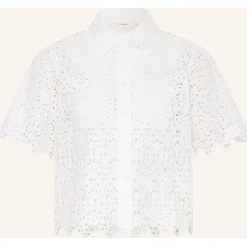 Dámská halenka Frame Dámská Halenka The Deco Z Děrované Krajky, bílá, 36