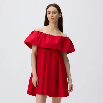 Dámské šaty Reserved - Šaty s odhalenými rameny - červená - 5180V-33X - 5180V-33X-XXL