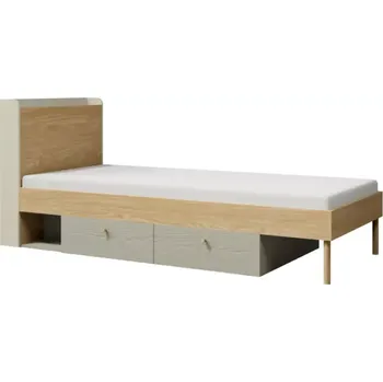 Dětský pokoj Postel Yuva R13 béžová/dub/eukalyptus - SLEVA 3% s kodem radost25