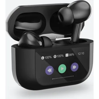Sluchátka Bezdrátová sluchátka s LCD displejem černá