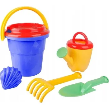 Hračka na písek Dětská sada na písek 6 ks s kbelíkem 18 cm