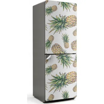 Fototapeta Samolepicí Samolepicí Antibublinková na ledničku s ilustrací ananasového vzoru