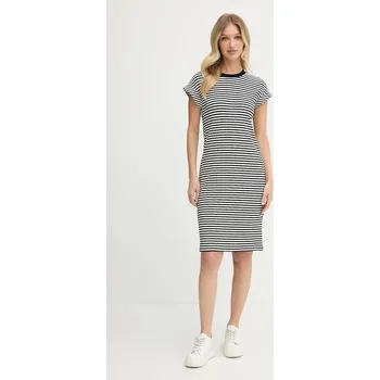 Dámské šaty Šaty Tommy Hilfiger černá barva, mini, WW0WW45804 99X, vel. M