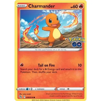 Karetní hra Charmander 008/078 - Pokémon GO Typ karty: Reverse Holo