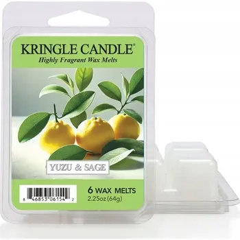 Svíčka Yuzu a šalvěj - Kringle Candle - vonný vosk 64 gramů