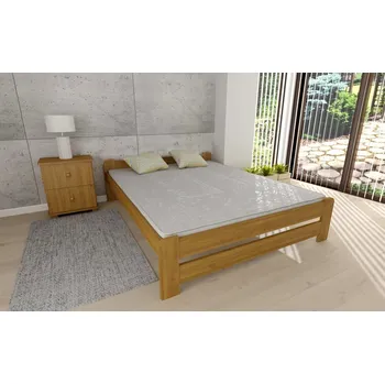 Postel ComfortMatrace Postel z masivu borovice HELENA+rošt ZDARMA 180x200 cm Barva: olše