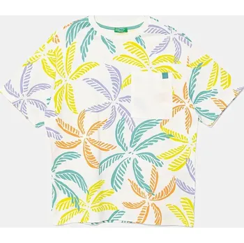 Chlapecké tričko Dětské bavlněné tričko United Colors of Benetton bílá barva, 3PDQC10PA 3PDQC10PA.G.Seasonal 00X, vel. 160