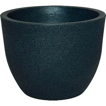 Květináč Geli Rimini Květináč, ø 60 cm, 45,5 cm, plast, antracit 14306038