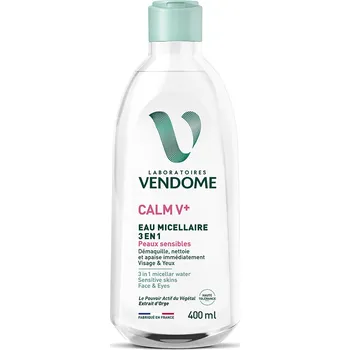 Přípravek na čištění pleti a oči VENDOME CALM V+ Eau Micellaire 3 en 1 Micelární voda 3v1 pro citlivou pokožku, 400 ml
