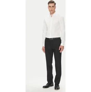 Oblečení a móda Calvin Klein Košile Essential LV019EU030 Bílá Slim Fit 42