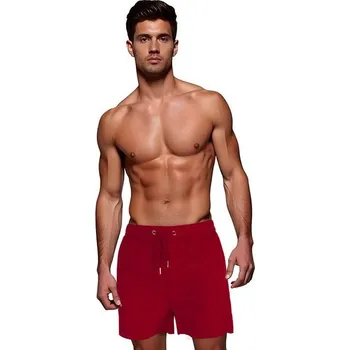 Pánské plavky Dstreet Módní vínové pánské plavky