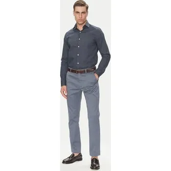 Pánská móda Calvin Klein Chino kalhoty LV040EM633 Šedá Slim Fit 34_30