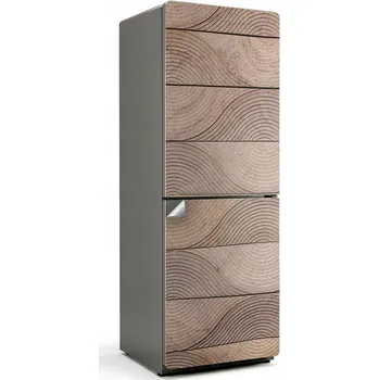 Fototapeta Samolepicí Samolepka Na Ledničku, fólie do kuchyně - vzor vlnitého dřeva