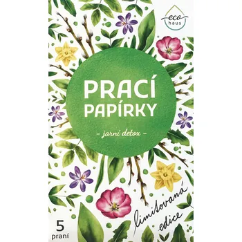 Prací prášek EcoHaus Prací papírky Jarní detox