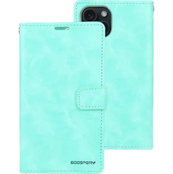 Pouzdro na mobilní telefon Mercury Ochranné pouzdro na iPhone 15 - Mercury, Bluemoon Diary Mint