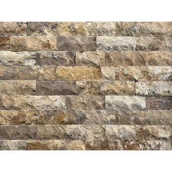 Obklad Přírodní obkladový kámen ZLÍN Přírodní obkladový kámen - TRAVERTIN BROWN