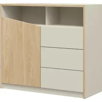 Ložnicová sestava Komoda Asim R4 dub/šedobéžová - SLEVA 3% s kodem radost25