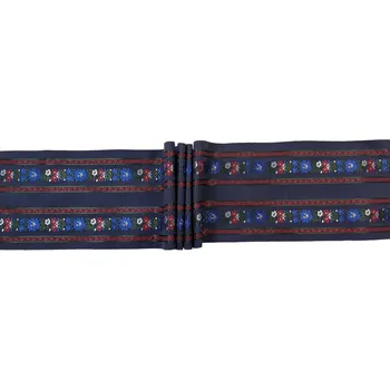 HEDVA ČESKÝ BROKÁT Ondrin 160 krojový brokát STUHY RŮŽIČKY navy