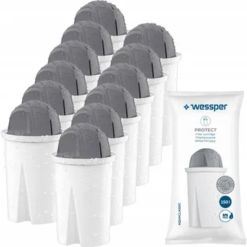 Filtrace vody Filtr na vodu Wessper aquaclassic Protect pro tvrdou vodu do filtrační konvice - 12 ks