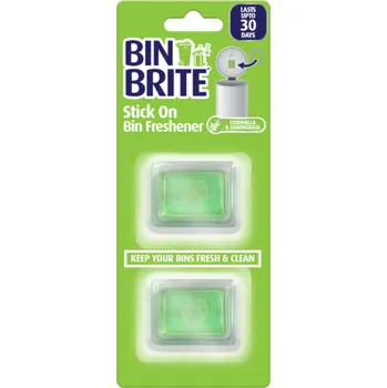 Vůně do bytu Bin Brite nálepka neutralizující zápach do odpadkového koše Citronella & Lemongrass 2ks