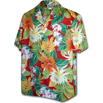 Pánská košile Pacific Legend Havajská košile s polynéským motivem Velikost: XXL