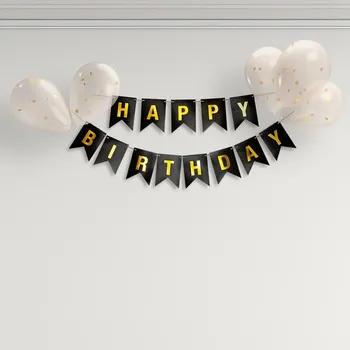 Balónek Sada dekorací VŠECHNO NEJLEPŠÍ K NAROZENINÁM – girlanda + balónky + stužka