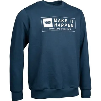 Rybářské oblečení NASH - Mikina Make It Happen Coordinates Jumper Navy Blue vel. L