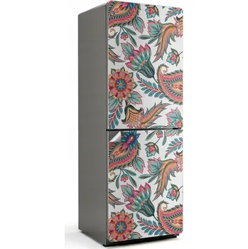 Fototapeta Dekorativní Samolepicí nálepka na ledničku Rostlinný vzor s paisley