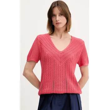 Dámský svetr Svetr United Colors of Benetton dámský, růžová barva, 143CD402Y 38X, vel. XS