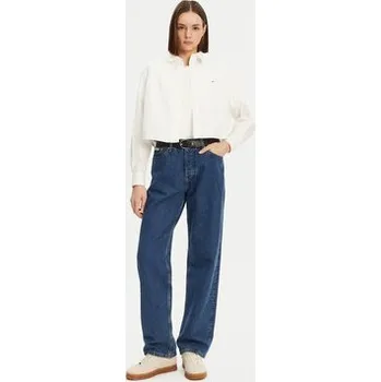 Pánská košile Tommy Jeans Košile DW0DW19354 Bílá Relaxed Fit XL