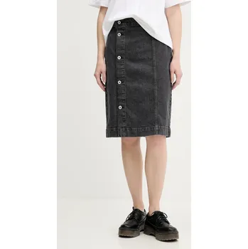Dámská sukně Džínová sukně Karl Lagerfeld Jeans šedá barva, mini, A3W12010 90J, vel. S