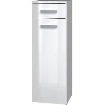 Koupelnový nábytek Koupelnová skříňka Noeli V 1D1S bílá/bílý lesk - SLEVA 3% s kodem radost25