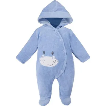 Kojenecký overall EEVI Kojenecký velurový overal BABY LOVE modrý - 68