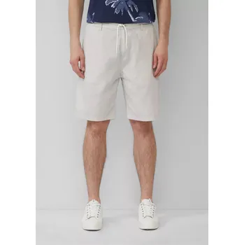 Pánské kraťasy s.Oliver pánské kraťasy se vzorem Detroit krémové Velikost: 38