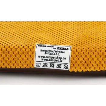 Pelíšek pro psa Matrace pelech hořčicový a spodek ekokůže hnědá Velikost matrací 100x67cm 5cm vysoká