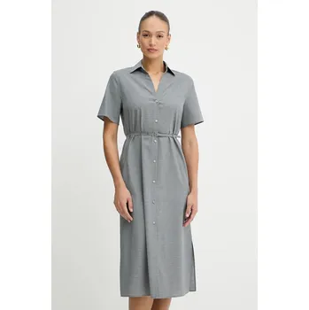 Dámské šaty Vlněné šaty BOSS Dulera 50541988 šedá 90X, vel. 40