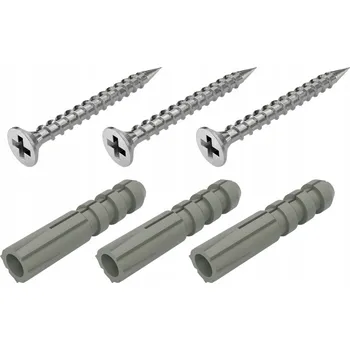 Vrták Šrouby 3,5x35 mm + Hmoždinka 6x30 mm Sada 3 ks