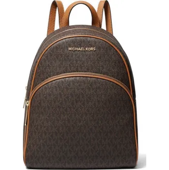 Městský batoh Michael Kors batoh Abbey medium logo hnědý + doprava zdarma