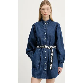 Dámské šaty Džínové šaty Karl Lagerfeld Jeans A3W13014 námořnická modř 59X, vel. XL