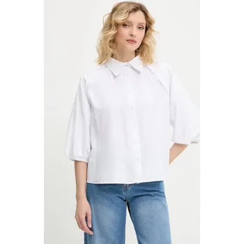 Dámská košile Košile Answear.LAB dámská, bílá barva, relaxed, s klasickým límcem 0001.tos 00X, vel. L