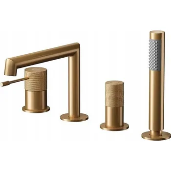 Vodovodní baterie Vanová baterie páková, montáž na okraj vany Cersanit ZEN měděná