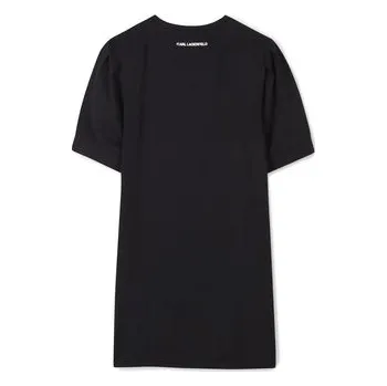 Dámské šaty Karl Lagerfeld Kids Každodenní šaty Z30458 S Černá Regular Fit 10Y