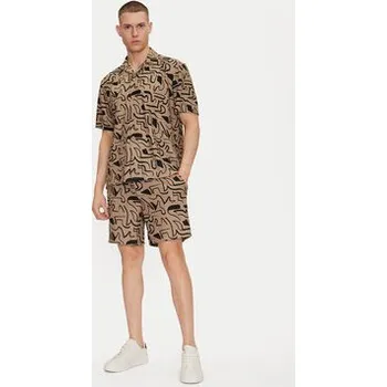 Dámské kraťasy Only & Sons Šortky z materiálu Tel 22033513 Béžová Regular Fit S