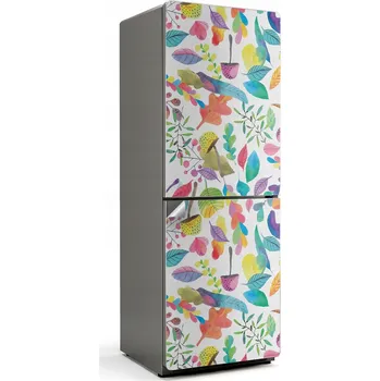 Fototapeta Ochranná samolepka na ledničku Samolepicí Fólie Barevné listy a květiny